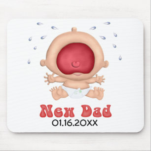 Bawling Baby - New Dad - Customize Muismat