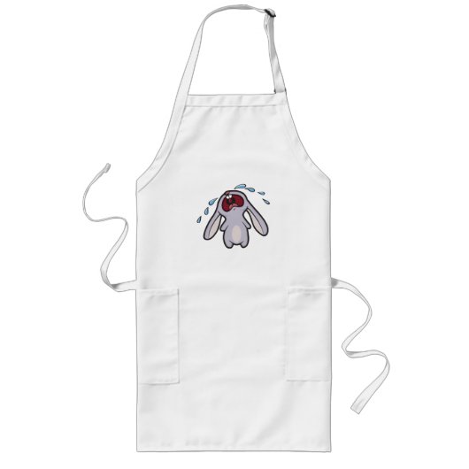 Bawling Bunny Rabbit Apron Lang Schort (Voorkant)