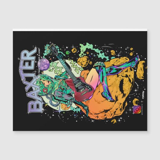 Baxter Cosmonaut Magnetic Card (Voorkant)