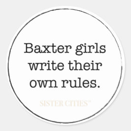 "Baxter Girls" Stickers - 6 pk