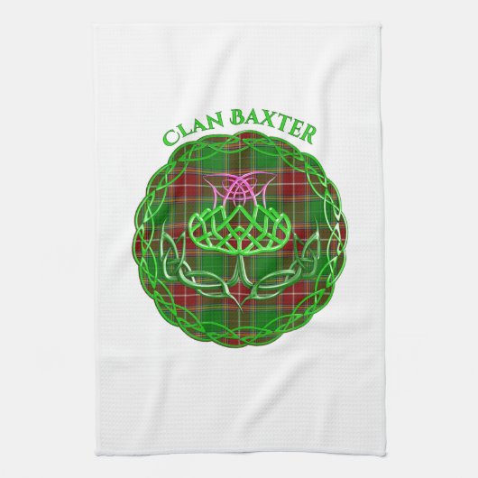 Baxter Scottish Tartan Celtic Thistle Theedoek (Verticaal)