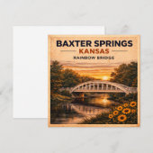 Baxter Springs Rainbow Bridge Briefpapierontwerp (Voorkant / Achterkant)