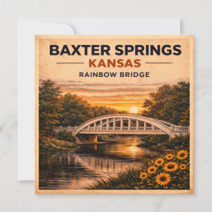 Baxter Springs Rainbow Bridge Briefpapierontwerp