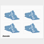 Baxter State Park Maine Wood Graan Rechthoekige Sticker (Vel)