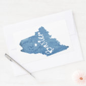 Baxter State Park Maine Wood Graan Rechthoekige Sticker (Envelop)