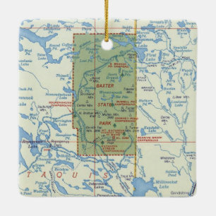 Baxter State Park ME Keramisch Ornament