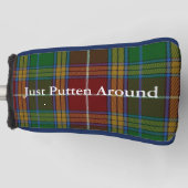 Baxter Tartan Plaid Putter Hoesje Golfheadcover (Voorkant)