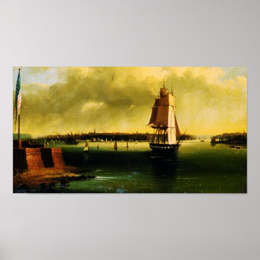 Bay and Harbour (1850) - Edmund C. Coates Poster (Devant)