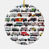 Bay Area Graffiti Trucks Keramisch Ornament (Achterkant)