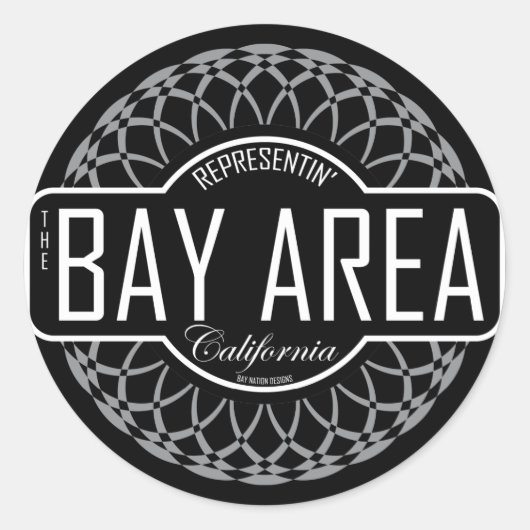 Bay Area Ronde Sticker (Voorkant)