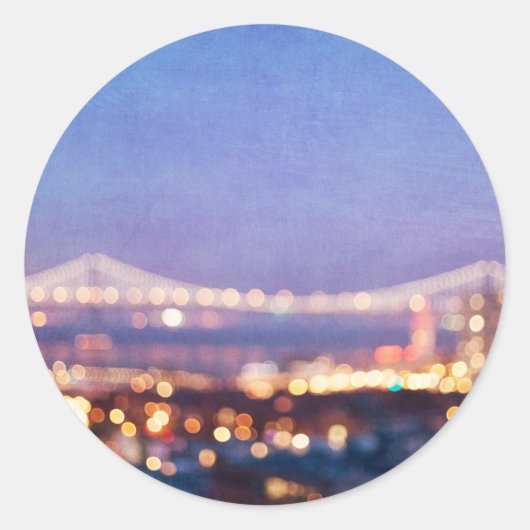 Bay Bridge Glow - San Francisco Sticker (Voorkant)