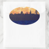 Bay Bridge Ovale Sticker (Tas)