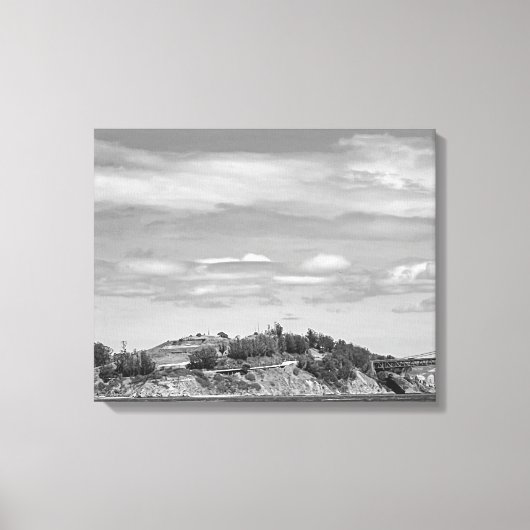 Bay Bridge stretched canvas Print (Voorkant)
