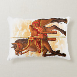 Bay Carrousel Paard Kussen