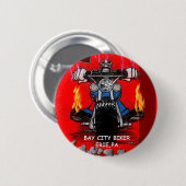 BAY CITY BIKER     (BUTTON) RONDE BUTTON 5,7 CM (Voorkant /achterkant)