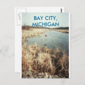 BAY CITY, MICHIGAN BRIEFKAART (Voorkant / Achterkant)