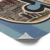 Bay City, Michigan - Large Letter Scenes 2 Poster (Hoek)