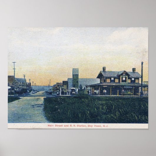 Bay Head, New Jersey, Main St,  Poster (Voorkant)
