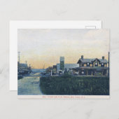 Bay Head, New Jersey, Main St, stijl Briefkaart (Voorkant / Achterkant)