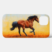 Bay Horse Galloping Case-Mate iPhone Case (Achterkant (horizontaal))