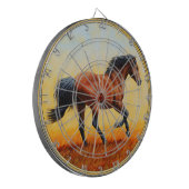 Bay Horse Galloping Dartbord (Voorkant Links)