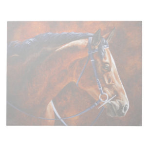 Bay Horse Hanoverian Warmblood Notitieblok