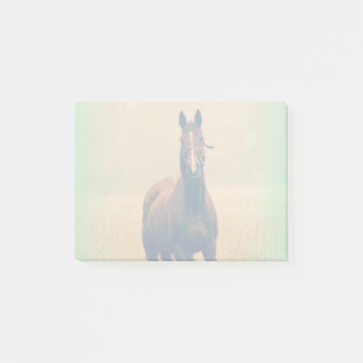 Bay Horse in een veld Post-it® Notes (Voorkant)