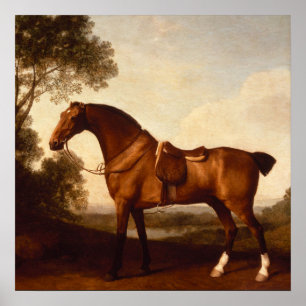 Bay Hunter Tableau Vintage de George Stubbs
