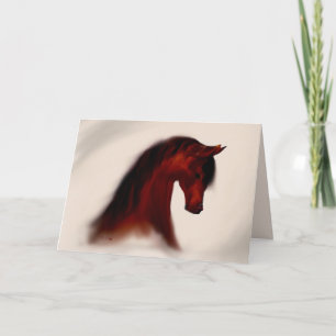 "Bay Mare" ~ Carte de voeux de vacances
