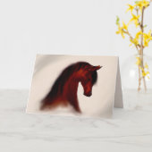 "Bay Mare" ~ Carte de voeux (vide) (Fleur jaune)