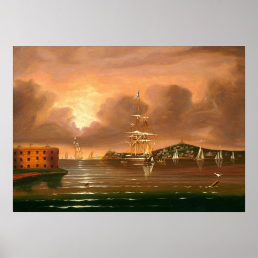 Bay New York - Thomas Chambers Fine Art Poster (Voorkant)