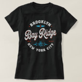 Bay Ridge Brooklyn New York - retro  grafie T-shirt (Design voorkant)