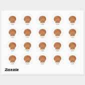 Bay Scallop Shell Ronde Sticker (Vel)