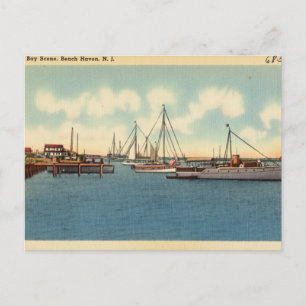 Bay Scene, Beach Haven, New Jersey Briefkaart