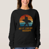 Bay St Louis Beach Mississippi Sasquatch Souvenir Trui (Voorkant)