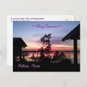 Bay Sunrise Matlacha Florida Briefkaart (Voorkant / Achterkant)