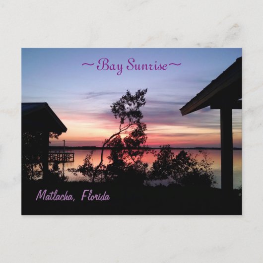 Bay Sunrise Matlacha Florida Briefkaart (Voorkant)