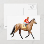 Bay Thoroughbred Race Horse Briefkaart (Voorkant / Achterkant)