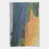 Bay Tregastel van Felix Vallotton, Fine Art Theedoek (Verticaal)