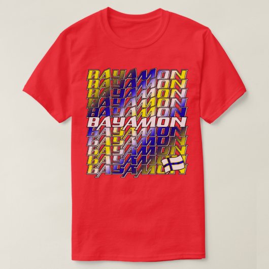 Bayamon Cascade tekst 2 T-shirt (Design voorkant)