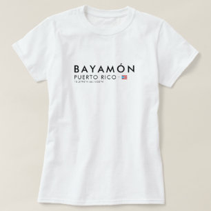 Bayamon Porto Rico T-Shirt Tee Coordonnées