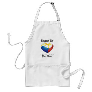 Bayan Ko Pilipinas, Heart Flag Apron Custom Standaard Schort