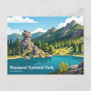 Bayanaul Nationaal Park Kazachstan Briefkaart