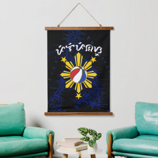 Baybayin Filipijns Basketbal Hangend Wandkleed