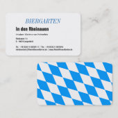 Bayerische Visitenkarte Visitekaartje (Voorkant / Achterkant)