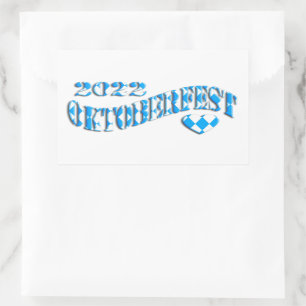 Bayern German Beer Festival Logo Oktoberfest 2022 Rechthoekige Sticker