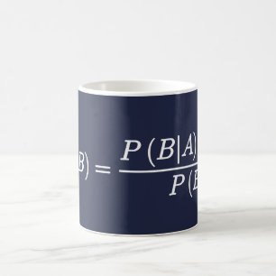 Bayes Stelling Wetenschap Wiskundige Vergelijking Koffiemok