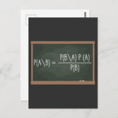 Bayes Theorem Probability Theory Data Science Briefkaart (Voorkant / Achterkant)