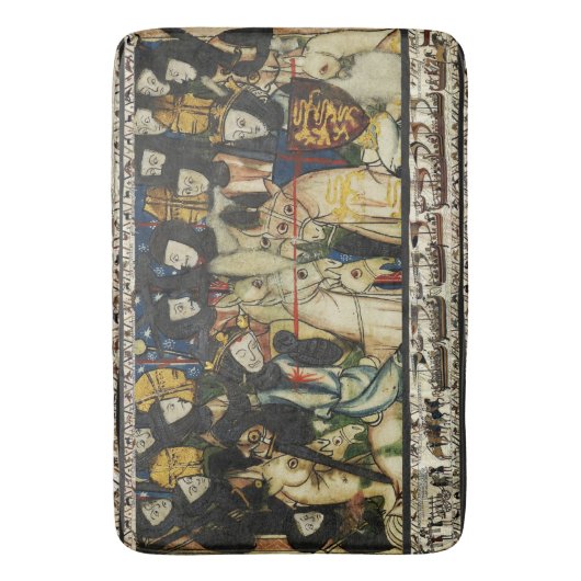 BAYEUX TAPESTRY 1066 Dood van koning Harold Badmat (Voorkant Verticaal)