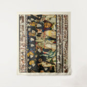 BAYEUX TAPESTRY 1066 Dood van koning Harold Wandkleed (Voorkant)